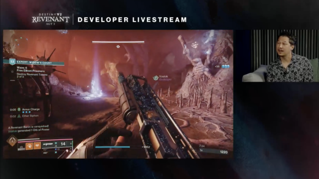 Destiny 2 Onslaught Revenant on stream.